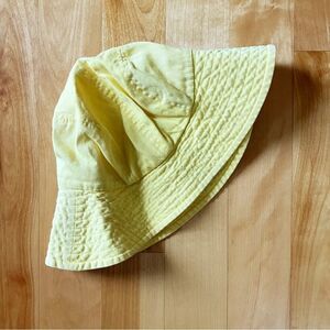 Hanna Andersson Yellow Cotton Wide Brim Beach Vacation Pool Summer Sunhat Medium